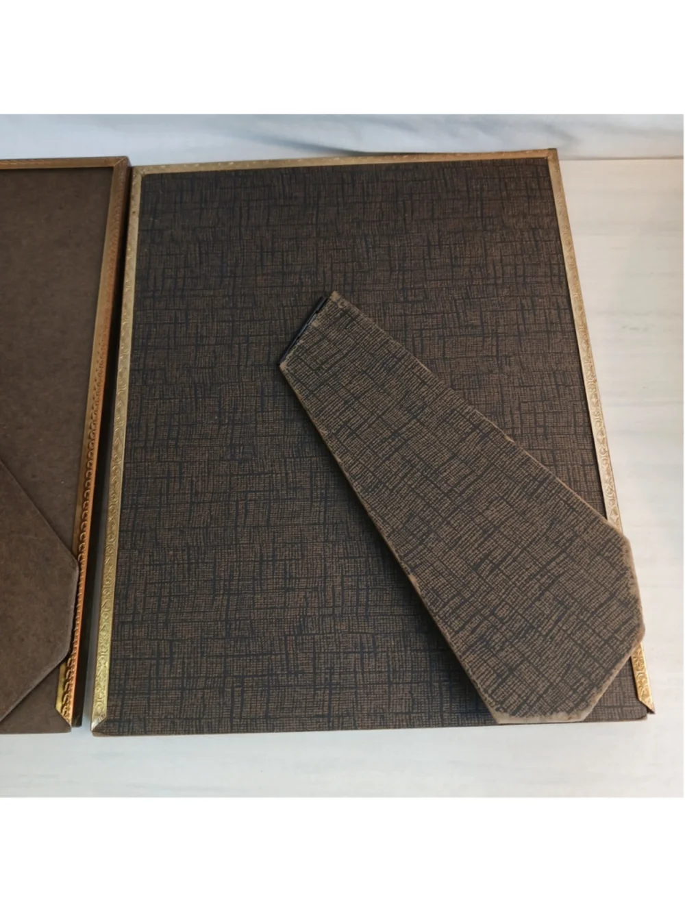 2 VTG Gold Tone 8x10 Picture Frames Photo Easel Regency Revival Landscape/portra